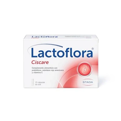 Imagen de LACTOFLORA Probiótico Ciscare con Arándano Rojo Americano, 15 Cápsulas