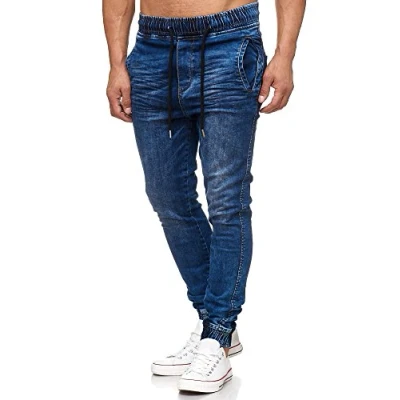 Imagen de Tazzio vaqueros Sweat Jogger Regular Fit Hombre Pantalones Stretch Denim 17504 azul M