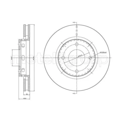 Imagen de Disco de freno METELLI 23 1236C