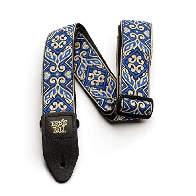 Imagen de Ernie Ball Correa para guitarra, jacquard, diseño tribal azul