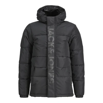 Imagen de Jack &amp; Jones Junior Jcospeed Puffer Chaqueta de invierno para niños, Talla: 128, Black