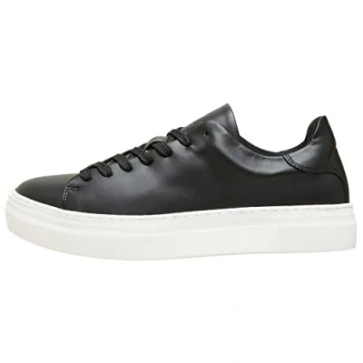 Imagen de SELECTED HOMME Slhdavid Chunky Leather Trainer B Noos, Botas Hombre, Negro, 41 EU