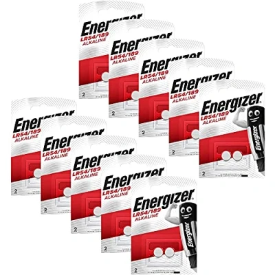 Imagen de Energizer Pila Alcalina Botón LR54 / 189 Caja Completa 10 Blister de 2 (Total 20 Pilas)