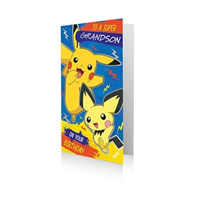 Imagen de Danilo Promotions Tarjeta de cumpleaños oficial Pokémon, a un súper nieto