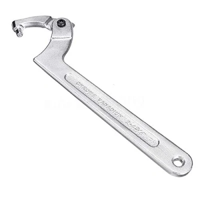 Imagen de TOOLSTAR llave de gancho, C 51 a 121 mm, gancho ajustable, herramienta cromo vanadio para reparación bicicletas y motocicletas (paquete 1)