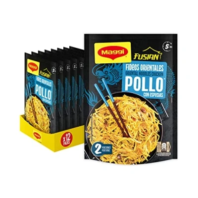 Imagen de Maggi Fusian Fideos Orientales sabor Pollo, 121 g, pack 12