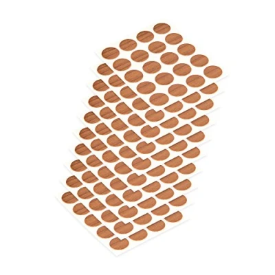 Imagen de Emuca 4026426 Tapa embellecedora adhesiva, Ø13mm, Cerezo, Lote de 200 piezas