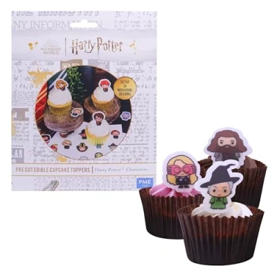 Imagen de PME Harry Potter Toppers para Cupcakes de Papel Azúcar, Set 24, Personajes icónicos