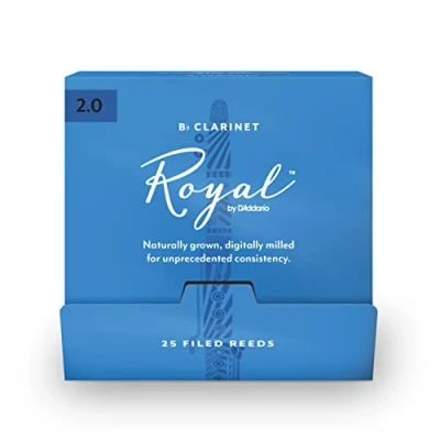 Imagen de D&#039;Addario Royal by Bb Clarinet Reeds, #2.0, 25 Count Single Reeds