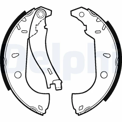 Imagen de DELPHI LS1379 Zapatas de Freno 228mm 42mm FIAT: Tempra Berlina, Tipo Hatchback