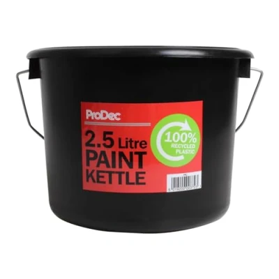 Imagen de ProDec Hervidor de plástico 2,5 litros para decantar Pintura, Barniz, tratamientos Madera latas más Grandes y Mezclar Pasta Papel Pintado, Ideal Trabajar en escaleras Plataformas