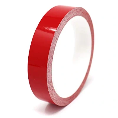 Imagen de Finest Folia 10m tira decorativa autoadhesiva para coche moto barco modelismo bicicleta muchos colores y anchos la artesanía (Rojo, 15mm)