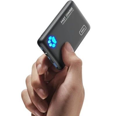 Imagen de INIU Power Bank, Slimmest 22,5W PD de Alta Velocidad 10000mAh Bateria Externa, USB C Input &amp; Output Portatil con Linterna para iPhone 16 15 14 13 12 11 X Pro Samsung S22 S21 S20 iPad Airpods