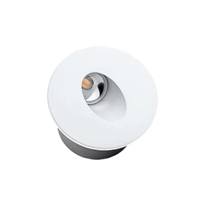 Imagen de Foco LED empotrable, 3 W, para escalera, redonda, color blanco, CA 220 240 V, blanco neutro, 4200 K