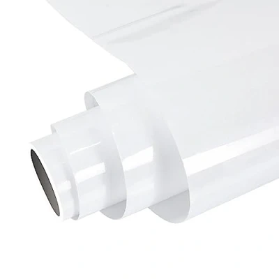 Imagen de FORBELL Vinilo de transferencia calor, película hierro textil 30,5 cm x 3 m, plotter (Blanco)