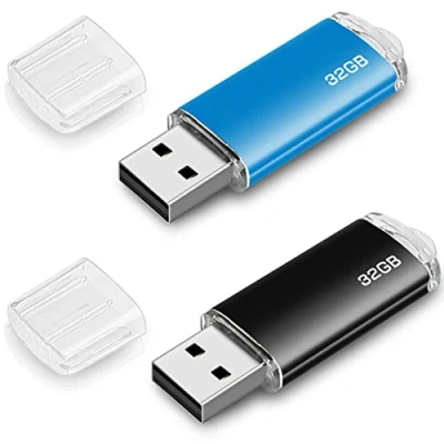 Imagen de 32gb USB Sticks Flash Drive Speicherstick Laufwerk Pen Feder Antrieb (32GB*2PCS)