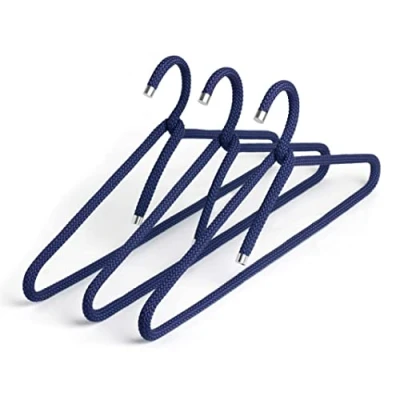 Imagen de Peppermint Products Hanger Juego de 3 Perchas Textiles Cuerda diseño Antideslizante para Chaquetas, Camisas, Pantalones Diseño: Roman Luyken