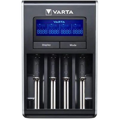 Imagen de VARTA LCD Dual Tech Charger (para AA/ AA), detección de células defectuosas, voltaje global, incluye: cable EU AC 1.8 m