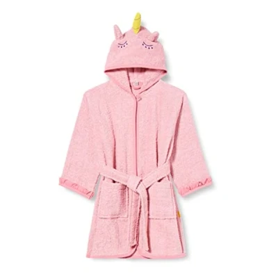 Imagen de Playshoes Frottee Bademantel Bata de baño, Rosa Einhorn, 146 152 para Niñas