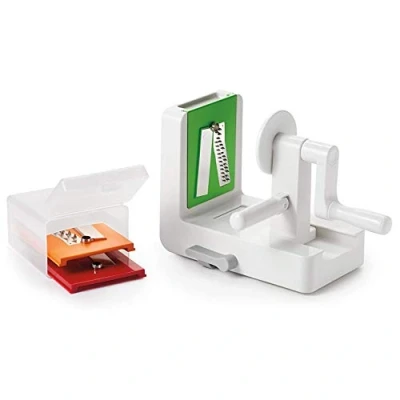 Imagen de OXO Good Grips Espiralizador de calabacín con mango manual, color blanco
