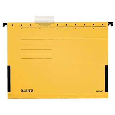 Imagen de Leitz 1986 15 Carpetas colgantes, color amarillo (5 unidades)