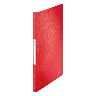 Imagen de Leitz WOW Carpeta de Fundas, Tamaño A4, 20 Hasta 40 Hojas, Fundas Transparentes, Rojo, 46310026