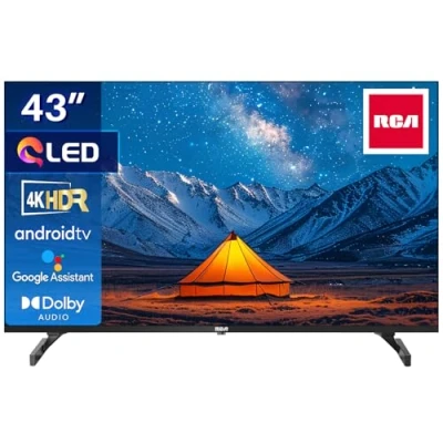 Imagen de RCA Smart TV 43 Pulgadas (108 cm) QLED 4K UHD HDR Android TV, WiFi, Bluetooth