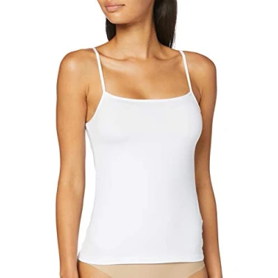 Imagen de LOVABLE Microfibra Basic Soul Top Tirante Estrecho, No aplicable, Color Blanco, M para Mujer