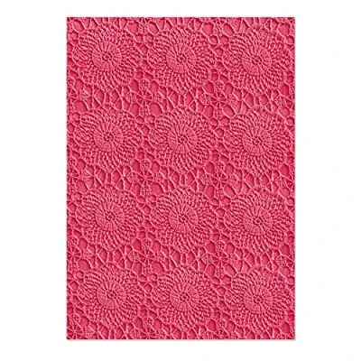 Imagen de Sizzix 3 D Textured Impressions Embossing Folder Crochet Mandala de Eileen Hull 665915 Capítulo 2 2022