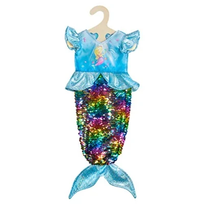 Imagen de Heless 2920 Vestido para muñecas, sirena Ava con lentejuelas reversibles, talla 35 45 cm