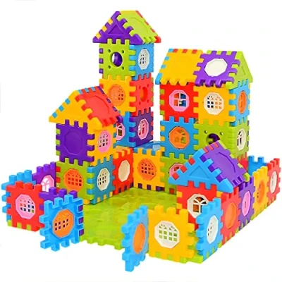Imagen de Bloques de construcción entrelazados 160 Piezas Jumbo Toy Building Kits Juguetes para niños pequeños y