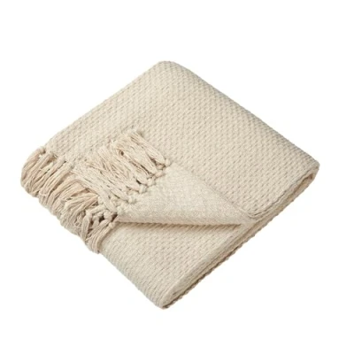 Imagen de Drift Home Hayden Manta 100% algodón Reciclado 130 x 180 cm en Color Crema