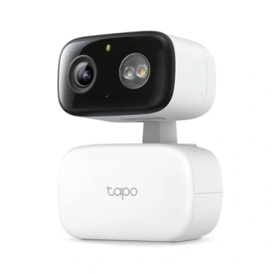 Imagen de TP Link Tapo C206 Mini Cámara de Vigilancia Grabación 1080P Cobertura 360 para Interiores y Exteriores, Detección IA Notificaciones, Tarjeta MicroSD hasta 512 GB, 105,3 x 77,8 69,8 mm
