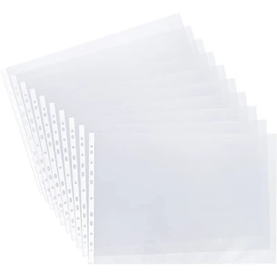 Imagen de Grafoplas 5571800 Fundas con taladros en polipropileno embolsadas, DIN A3 apaisado, transparente
