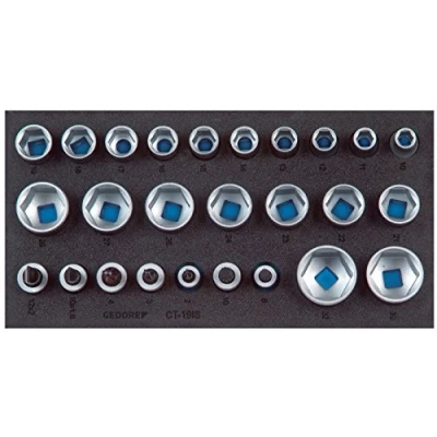 Imagen de Gedore 1500 CT1 19 IS Juego de llaves vaso 1/2&quot;