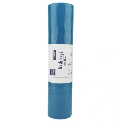 Imagen de IDEA HOME Bolsas de Basura Plástico 120L Resistentes Sacos para Reciclar 25 Unidades, Azul