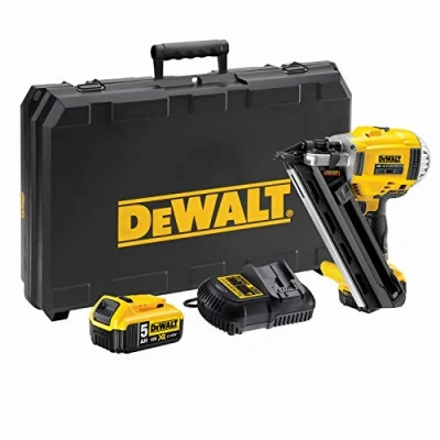 Imagen de Dewalt DCN692P2 QW Clavadora de estructuras sin escobillas XR 18V 2 velocidades con baterías Li Ion 5, amarillo
