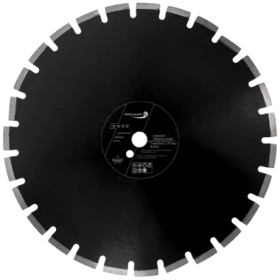 Imagen de PRODIAMANT Disco de diamante abrasivo 450 mm x 25,4 para carreteras, asfalto, solera, hormigón ligero, fresco, arenisca y arcilla refractaria