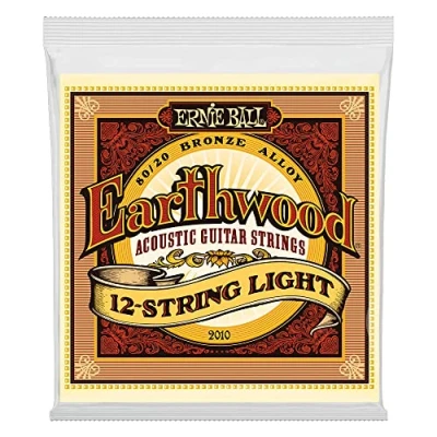 Imagen de Ernie Ball Earthwood Light Cuerdas para guitarra acústica de 12 cuerdas, bronce 80 20, calibre 9 46