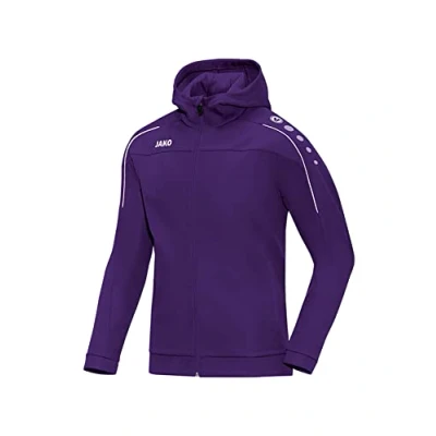 Imagen de JAKO Classico Chaqueta con capucha para hombre, color morado, talla L