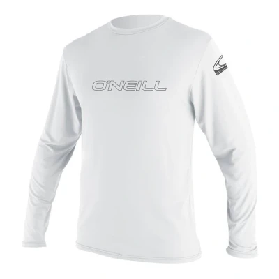 Imagen de ONEILL WETSUITS Basic Skins L/S Rash tee Chaleco Vest, Hombre, Blanco, Small