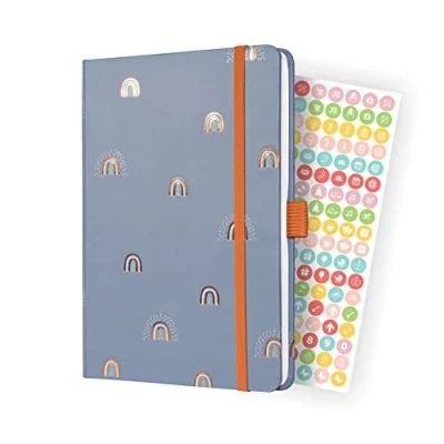 Imagen de SIGEL J3319 Jolie Agenda semanal 2023 Rainbow Grey 13,5 x 20,3 cm hardcover 174 páginas gris