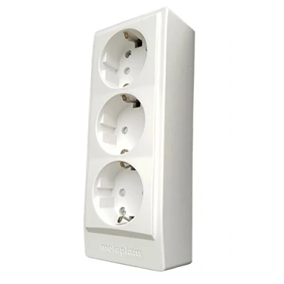 Imagen de Regleta de 3 enchufes (3 enchufes), color blanco