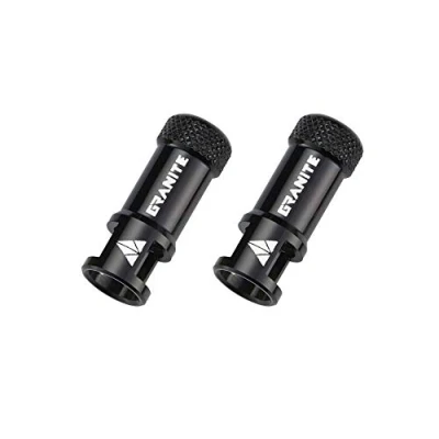 Imagen de Tapón de Válvula Granite Juicy Nipple con Función Extracción Núcleo Válvula, Tapas Neumático Fáciles Usar y Cubiertas Antipolvo (Negro)
