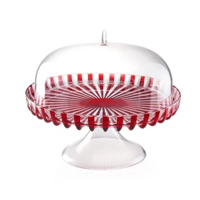 Imagen de Guzzini 12580065 Porta Tartas con Campana, Plástico, Rojo