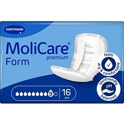Imagen de MoliCare 9 gotas para incontinencia más grave: máxima seguridad, protección extra contra fugas y discreción mujeres hombres, 16 unidades