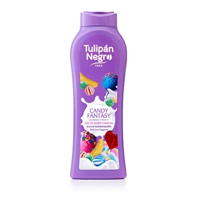 Imagen de Tulipán Negro gel de Baño Nutritivo e Hidratante Candy Fantasy 650 ml, Dulce y Deliciosa Fragancia