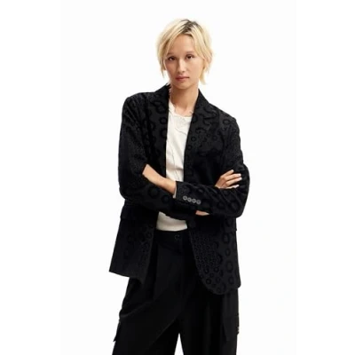 Imagen de Desigual Ame_sici Chaqueta Woman Woven, Negro, S para Mujer