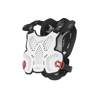 Imagen de Alpinestars 1494568 Arnés A 1 Roost Guard, Blanco/Negro/Rojo, M/L