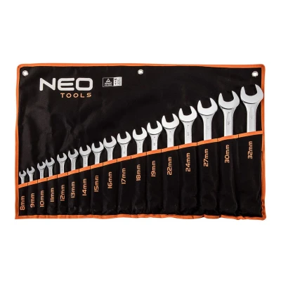 Imagen de NEO TOOLS 09 753 Llave de boca / Poligonal 8,9,10,11,12,13,14, 15,16,17,18,19,22, 24,27,30,32 mm